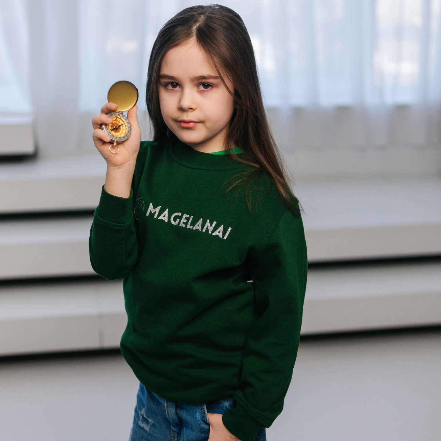 Žalias džemperis "Magelanai"