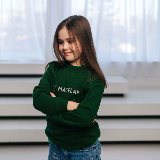 Žalias džemperis "Magelanai"